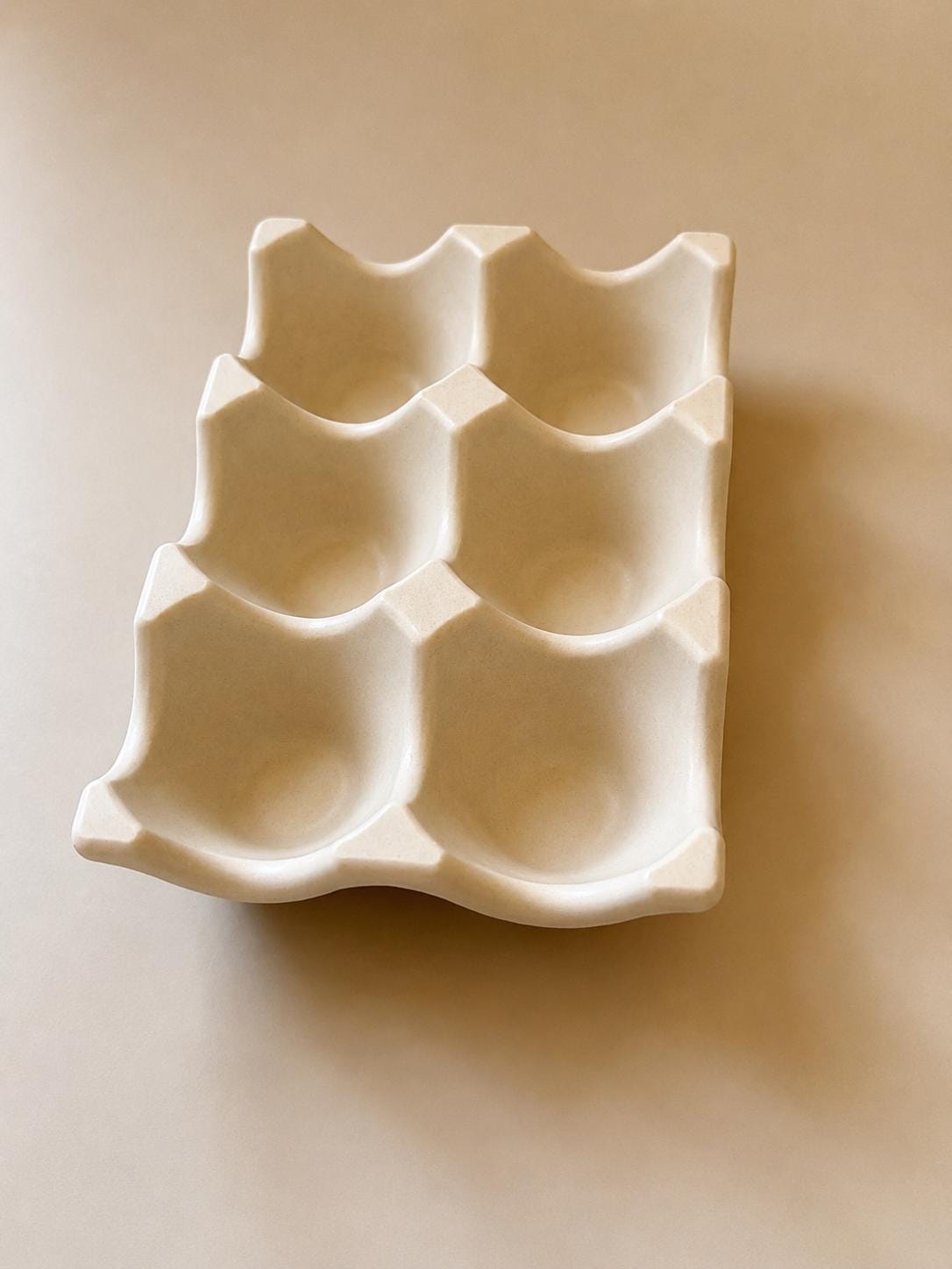 Huevera artesanal para 6 huevos | Organizador de huevos | Decoración de cocina