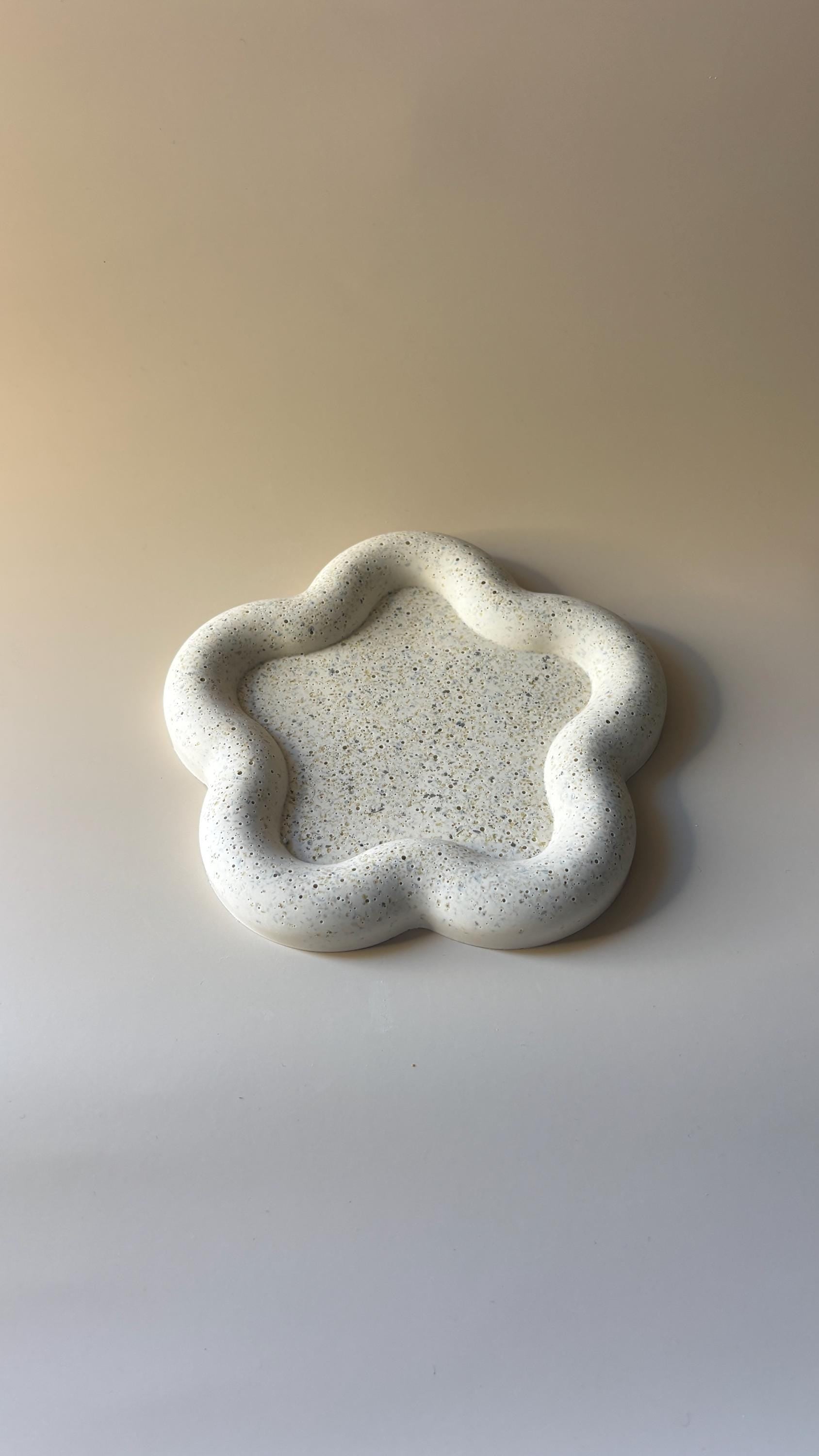 Bandeja para Joyas con Forma de Flor | Joyero Decorativo | Vaciabolsillos | Decoración Minimalista