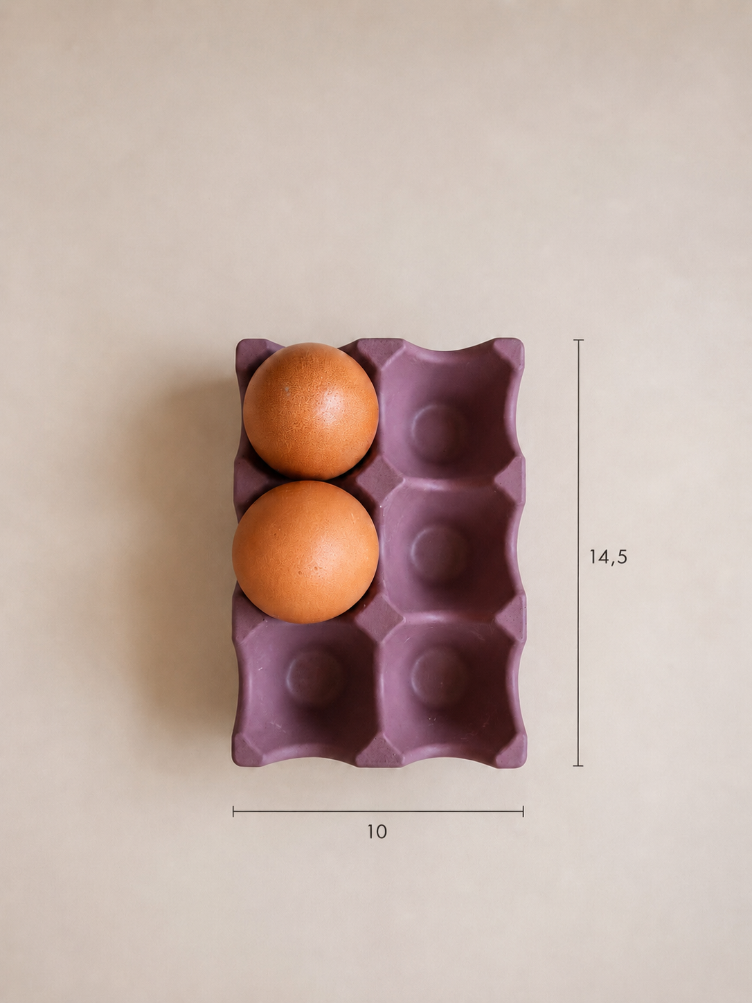 Huevera artesanal para 6 huevos | Organizador de huevos | Decoración de cocina