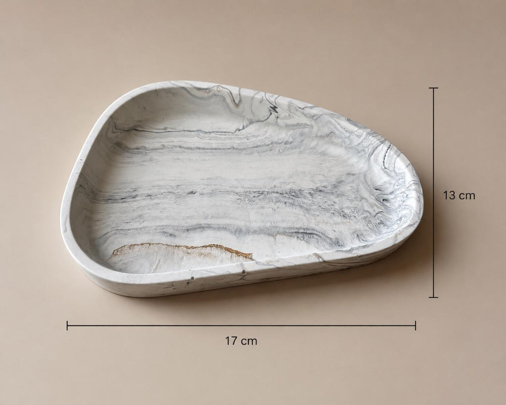 Bandeja Orgánica Decorativa | Organizador para Joyas | Vaciabolsillos | Decoración Minimalista