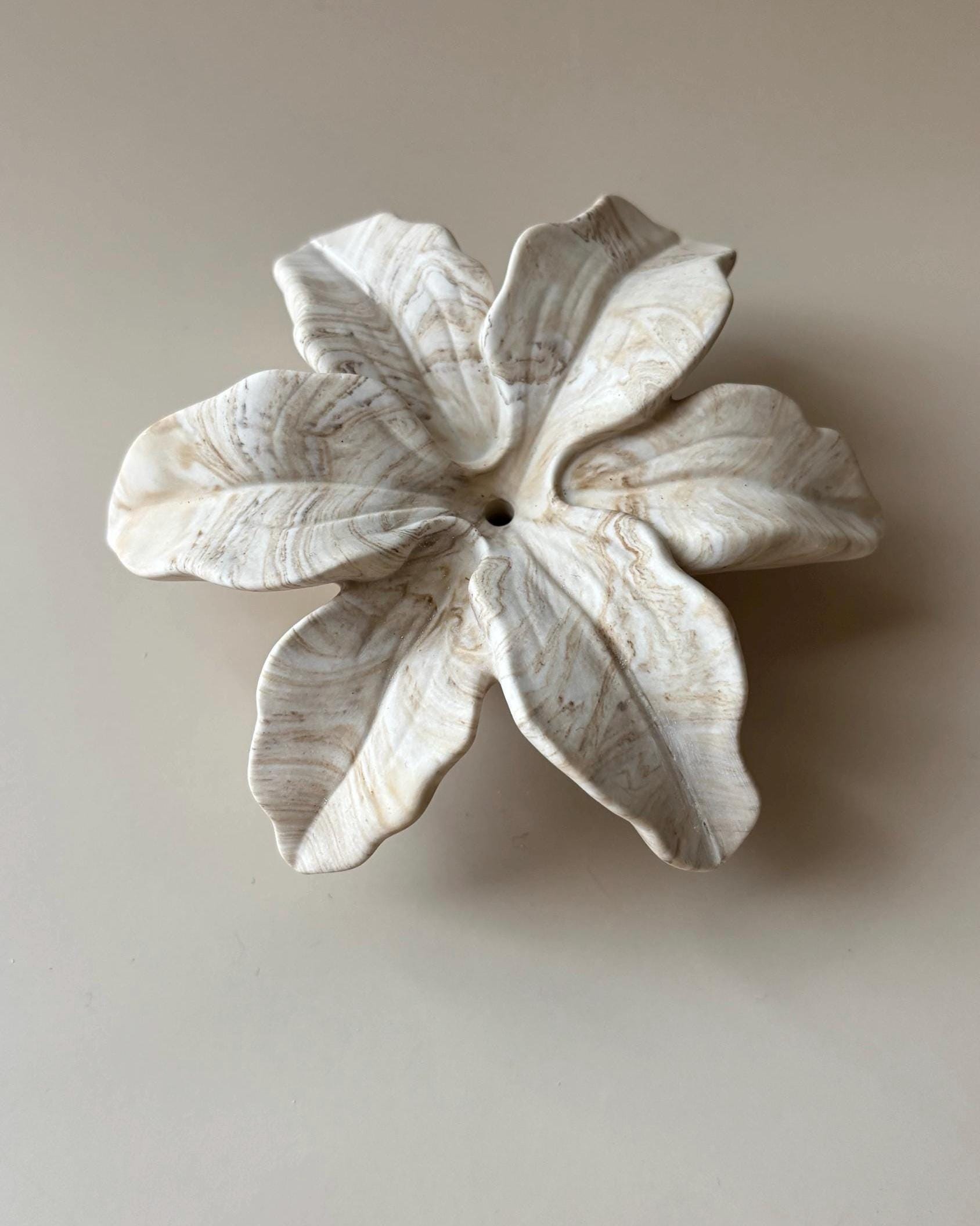 Porta Incienso con Forma de Flor | Soporte para Incienso | Decoración Minimalista