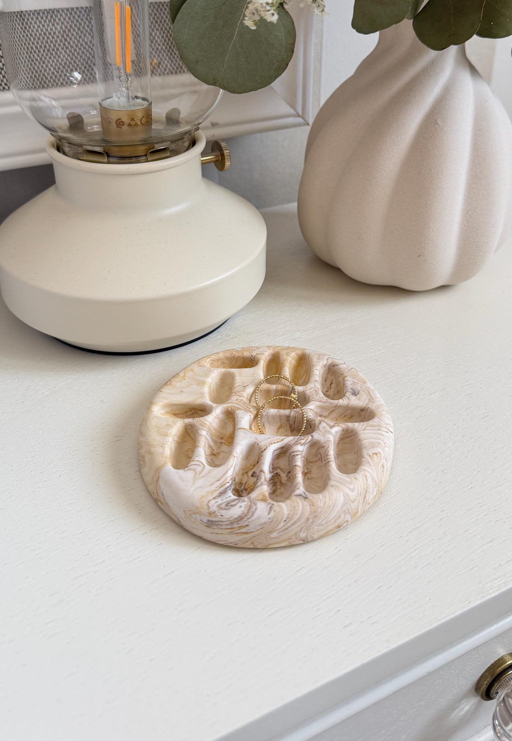 Anillero Decorativo | Organizador de Anillos | Diseño Orgánico | Decoración Minimalista