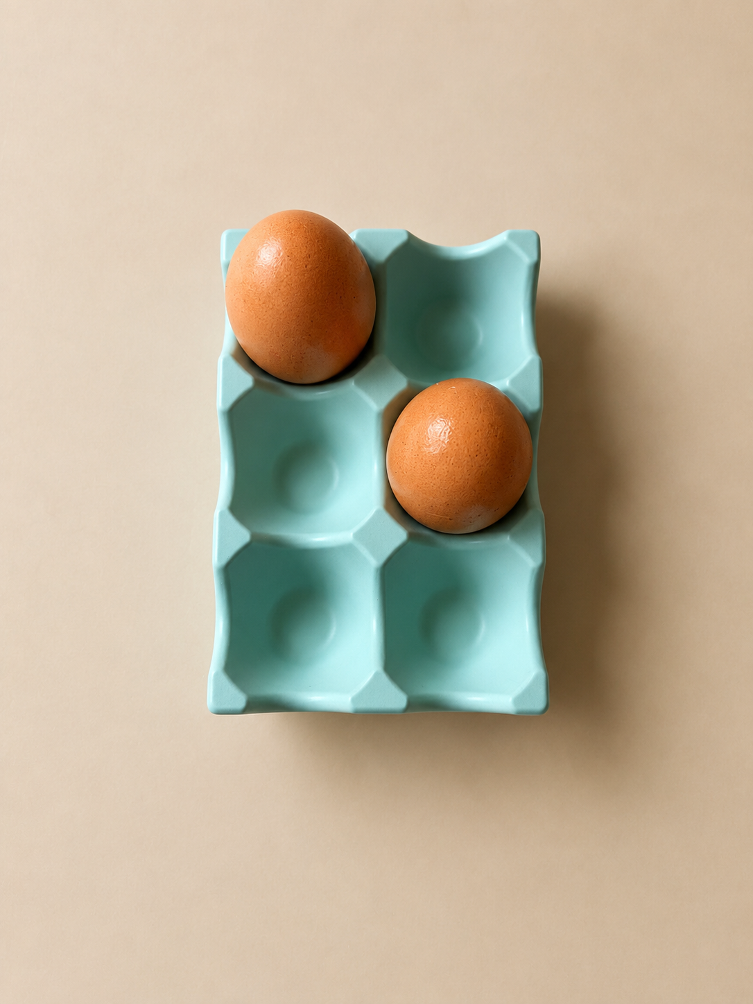Huevera artesanal para 6 huevos | Organizador de huevos | Decoración de cocina