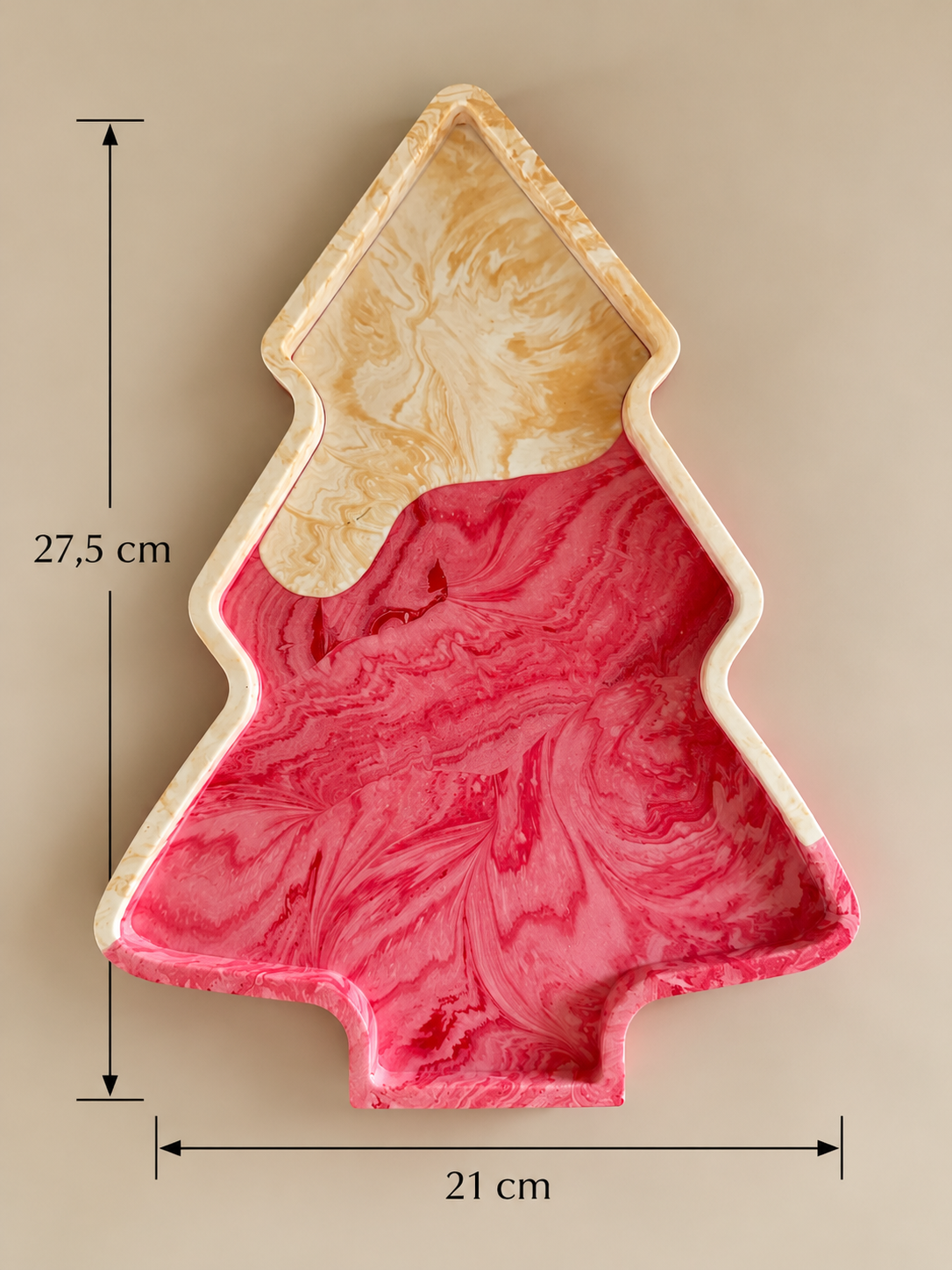 KERST RED | Bandeja en forma de árbol de Navidad