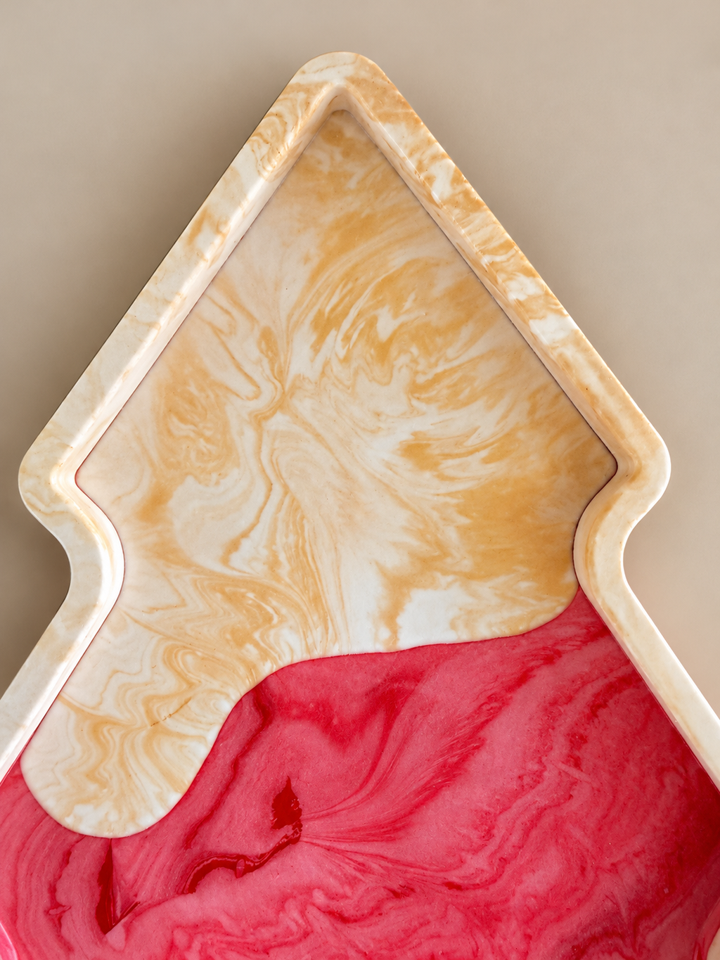 KERST RED | Bandeja en forma de árbol de Navidad