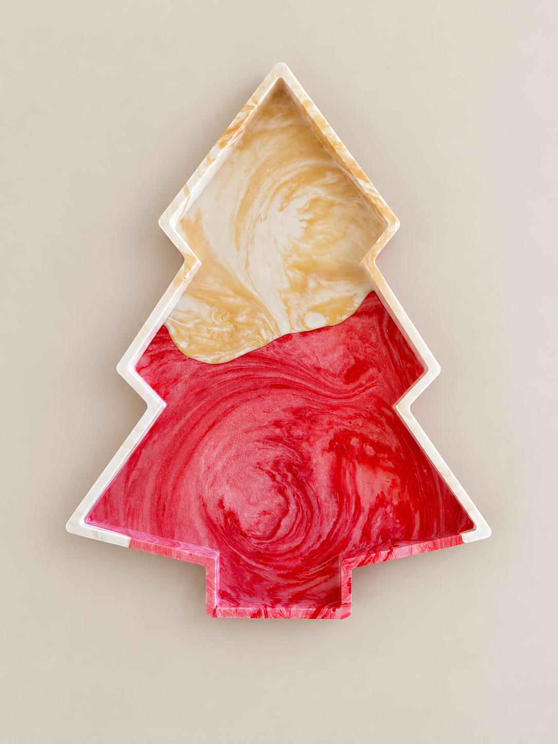 KERST RED | Bandeja en forma de árbol de Navidad