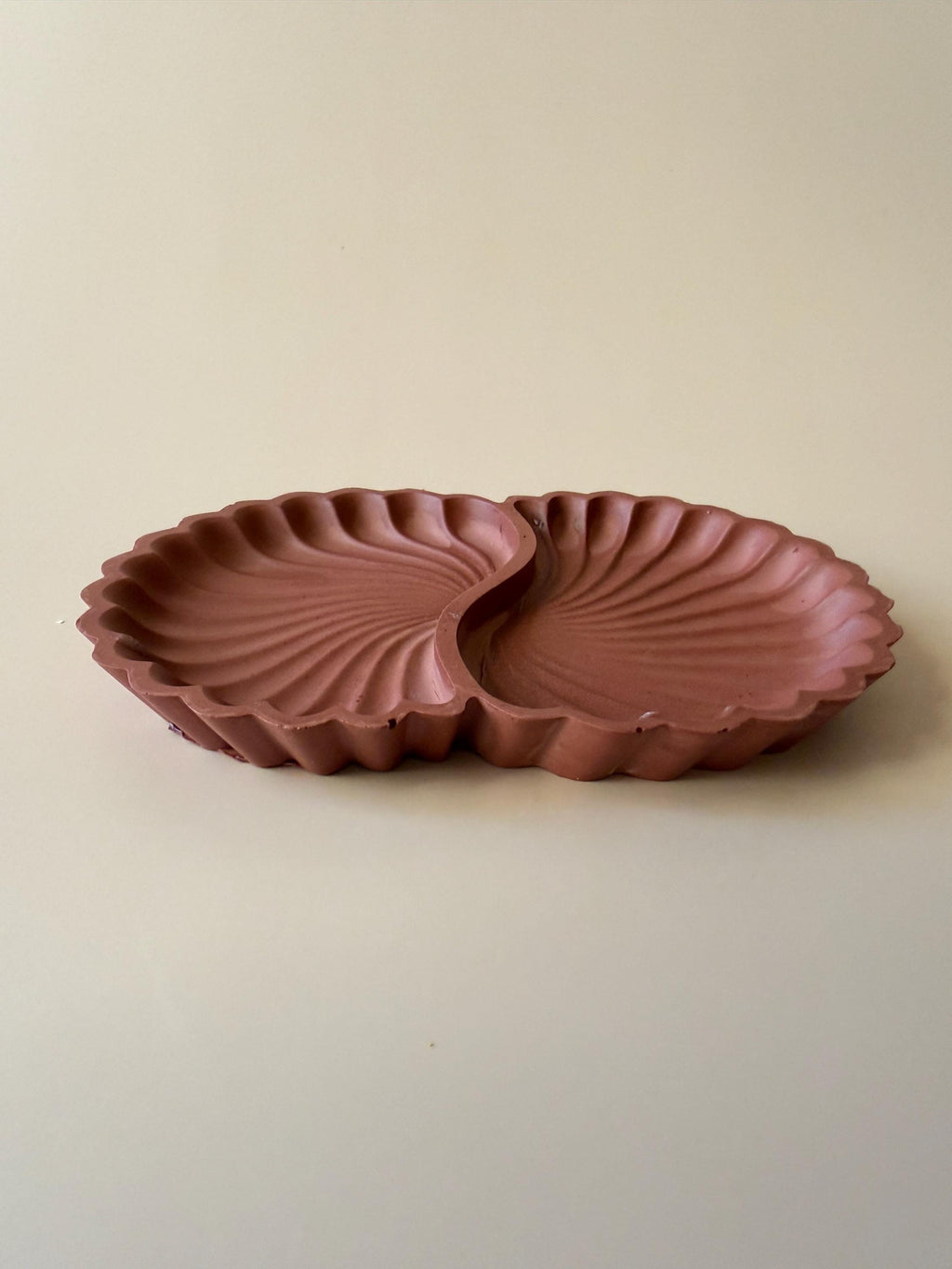 Bandeja Concha de Jesmonite | Bandeja para Joyas | Vaciabolsillos | Decoración Minimalista