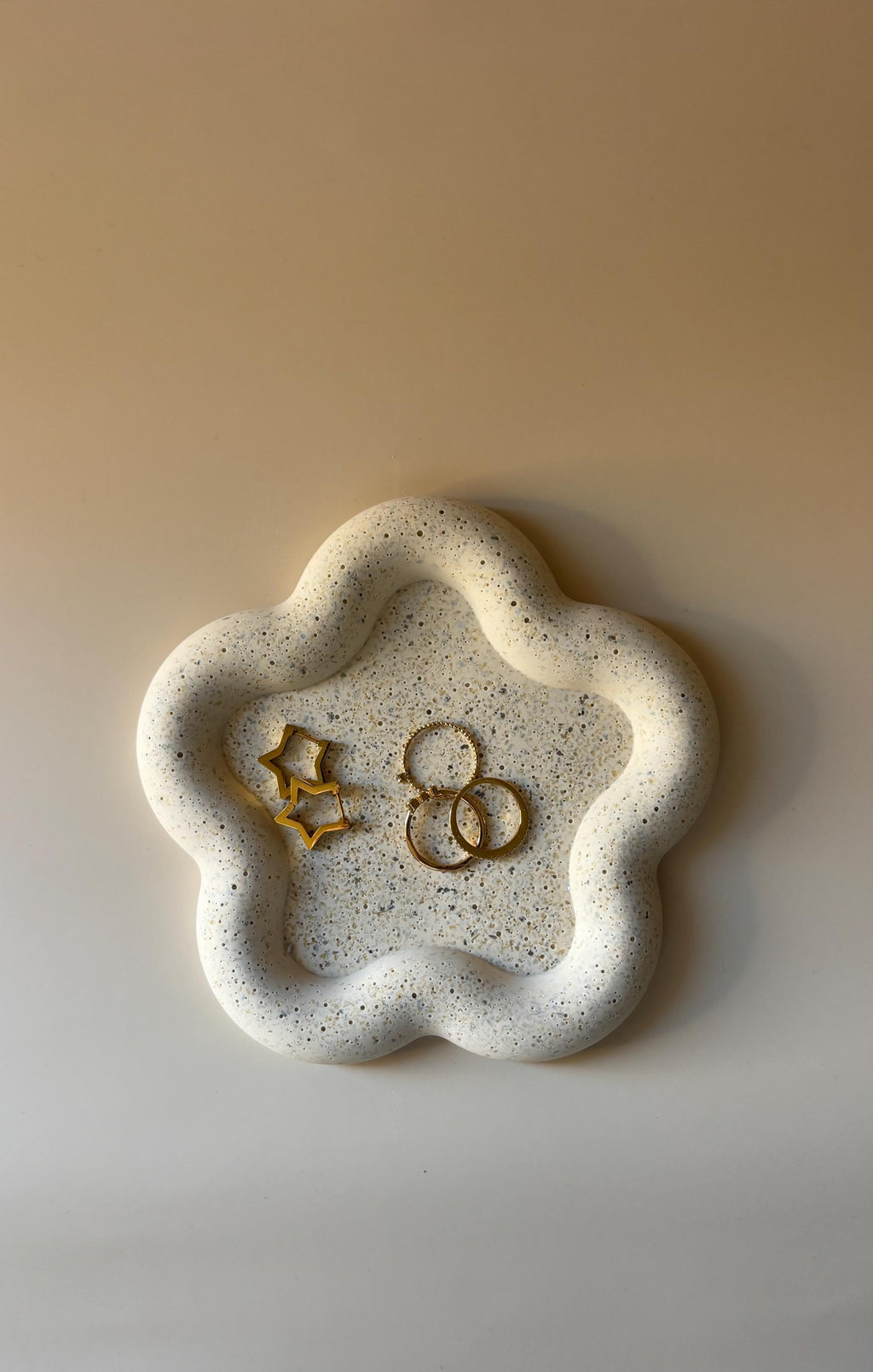 Bandeja para Joyas con Forma de Flor | Joyero Decorativo | Vaciabolsillos | Decoración Minimalista