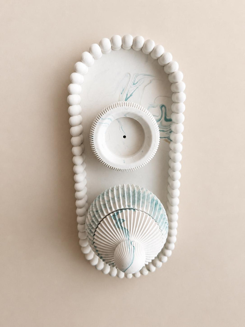 Salina | Set Decorativo | Decorative Tray Set | Bandeja Oval | Incense Holder | Bombonera Decorativa | Wabi Sabi Decor | Home Decor