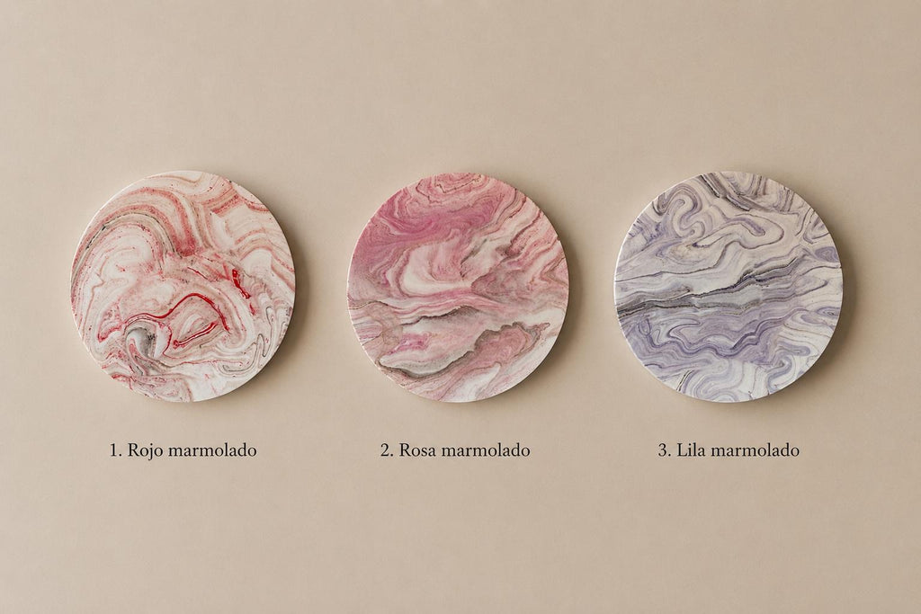 Sotto | Set de sous-verres en Jesmonite avec support fait main