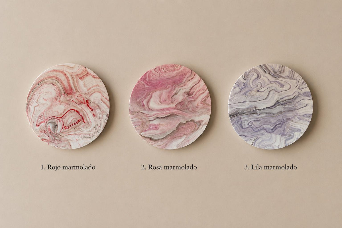 Sotto | Set de sous-verres en Jesmonite avec support fait main