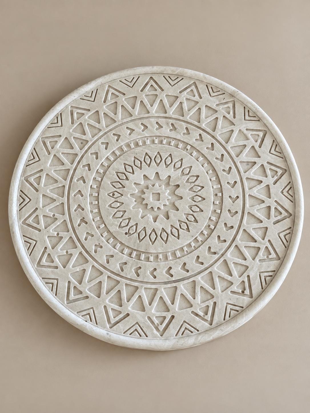 BINDU | Handgefertigtes Set aus 4 Mandala-Untersetzern