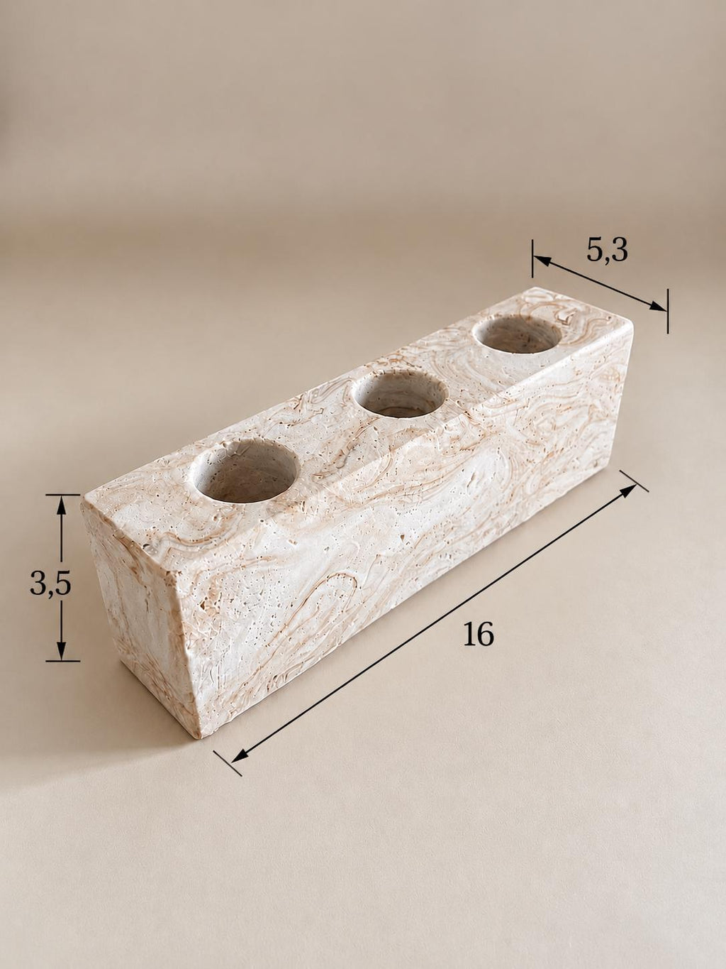 TILO | Portacepillos de dientes de Jesmonite hecho a mano